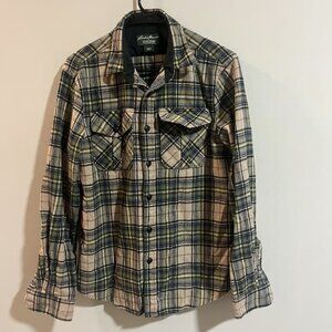 Eddie Bauer x Pendleton Wool Plaid Flannel Shirt Mens Medium Button Up Gorpcore